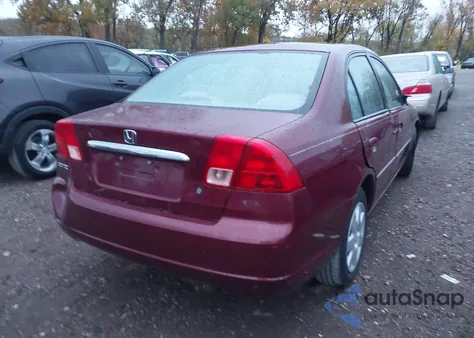 2002 Honda Civic Ex z USA, uszkodzony, nr VIN 1HGES26722L063846